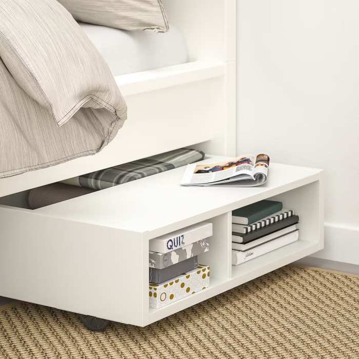 Small bedroom furniture with underbed storage